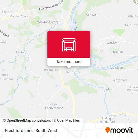 Freshford Lane map