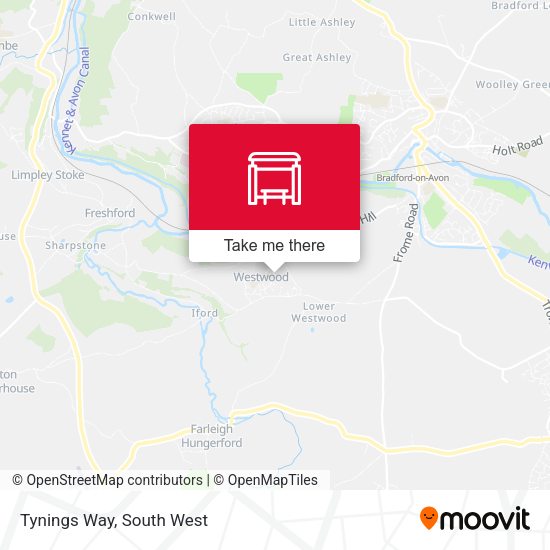Tynings Way map