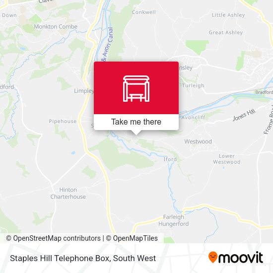 Staples Hill Telephone Box map