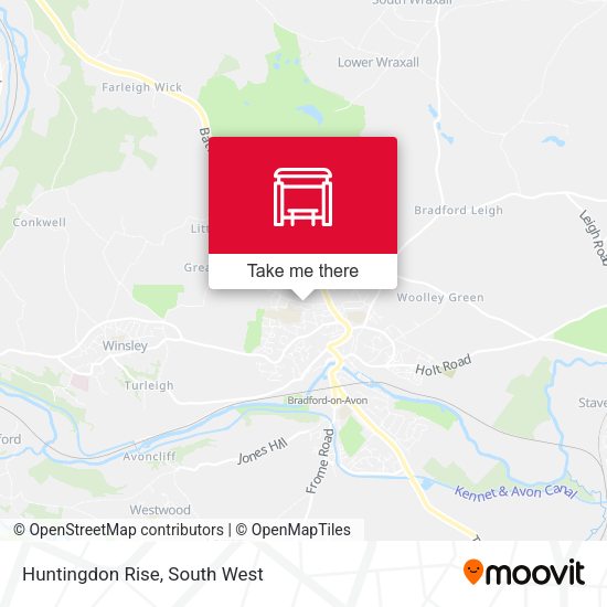 Huntingdon Rise map