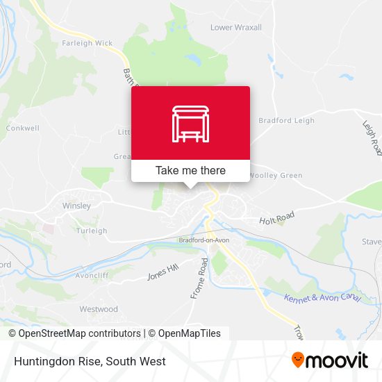 Huntingdon Rise map