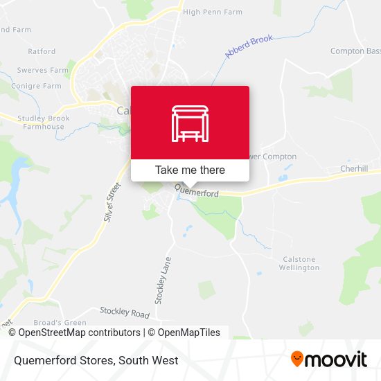 Quemerford Stores map