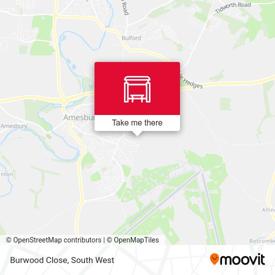 Burwood Close map