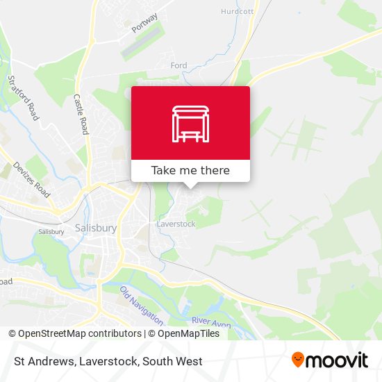 St Andrews, Laverstock map