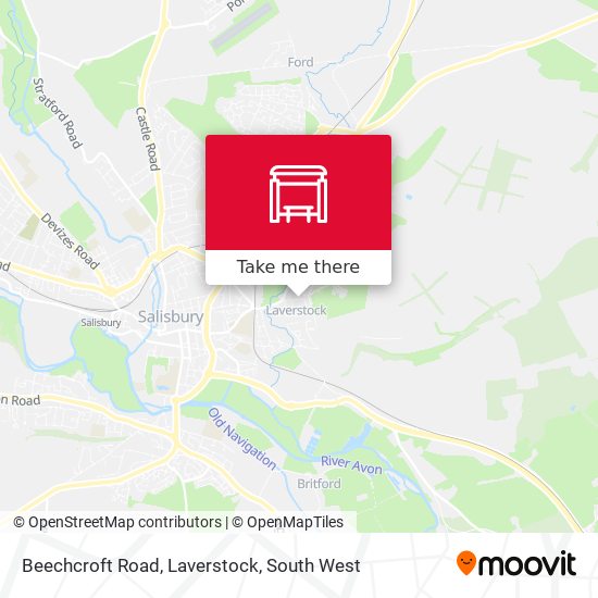 Beechcroft Road, Laverstock map