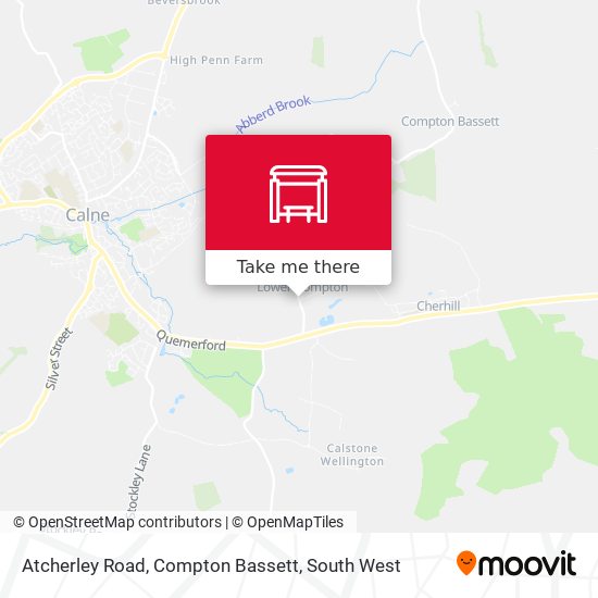 Atcherley Road, Compton Bassett map