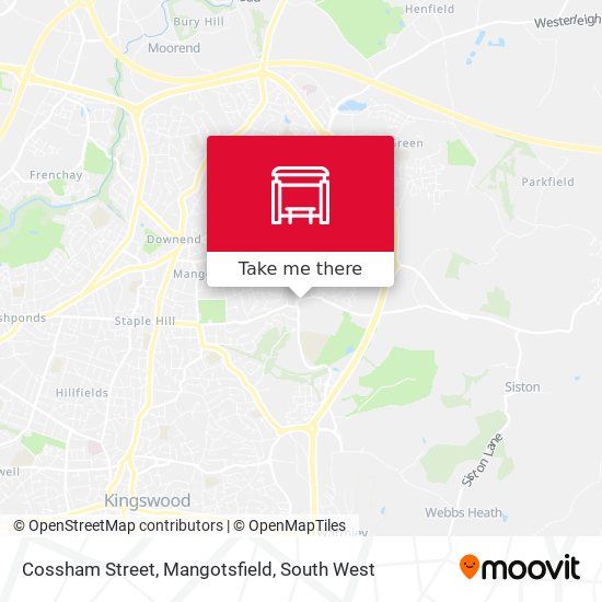 Cossham Street, Mangotsfield map