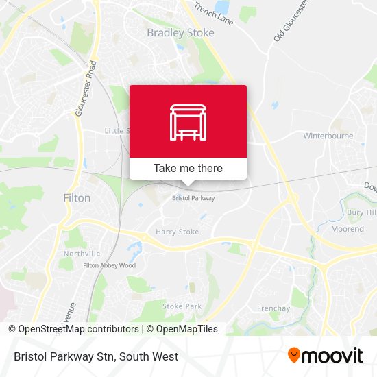Bristol Parkway Stn map