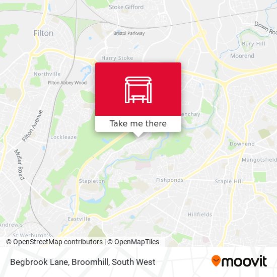 Begbrook Lane, Broomhill map