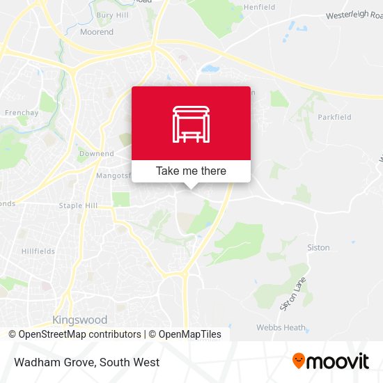 Wadham Grove map