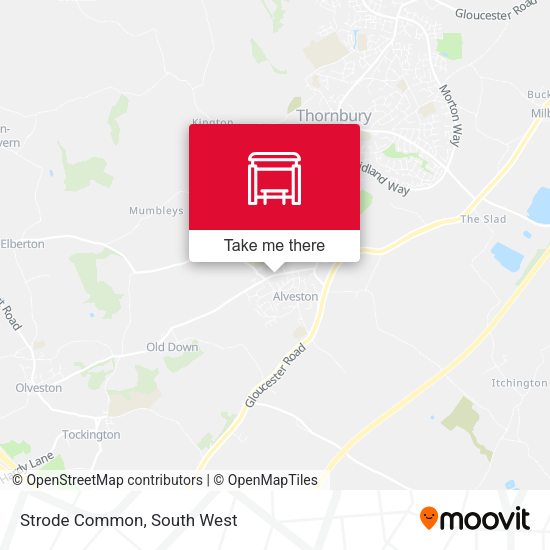 Strode Common map
