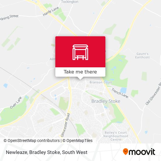 Newleaze, Bradley Stoke map