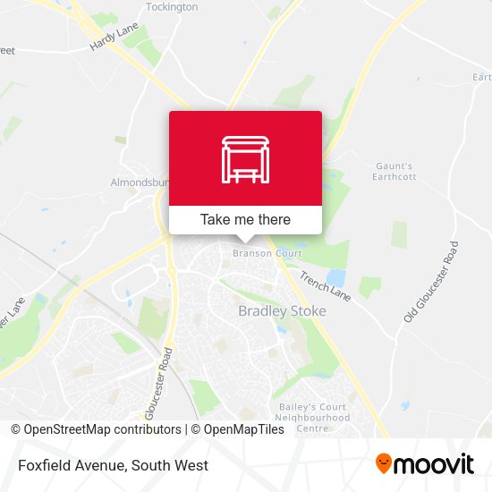 Foxfield Avenue map
