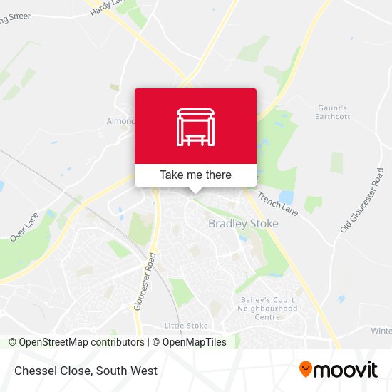 Chessel Close map