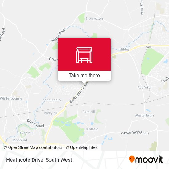 Heathcote Drive map