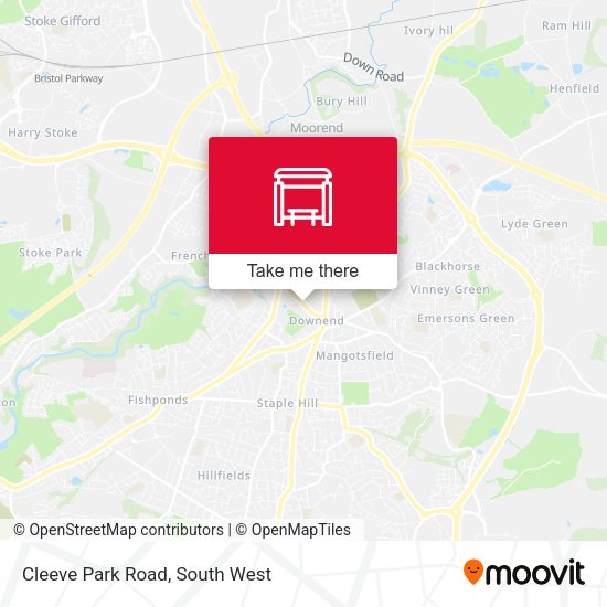 Cleeve Park Road map