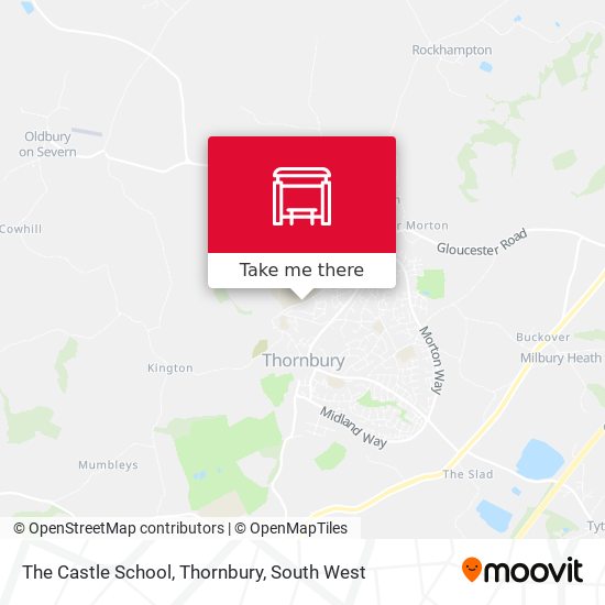 The Castle School, Thornbury map