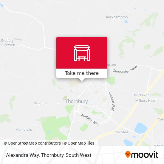 Alexandra Way, Thornbury map