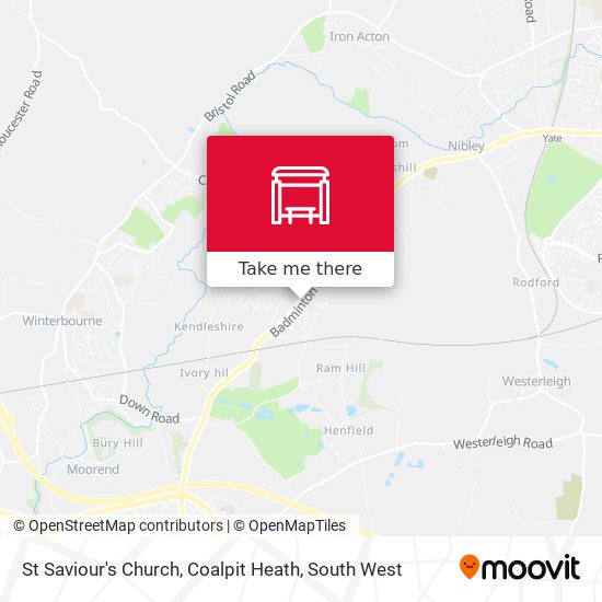 St Saviour's Church, Coalpit Heath map