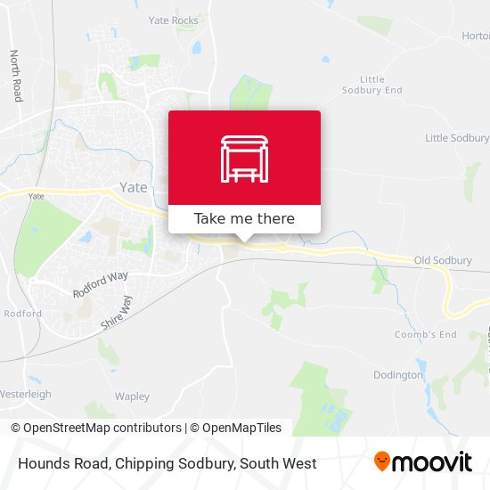 Hounds Road, Chipping Sodbury map