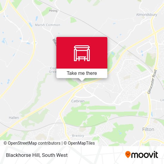 Blackhorse Hill map