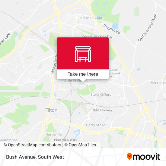 Bush Avenue map