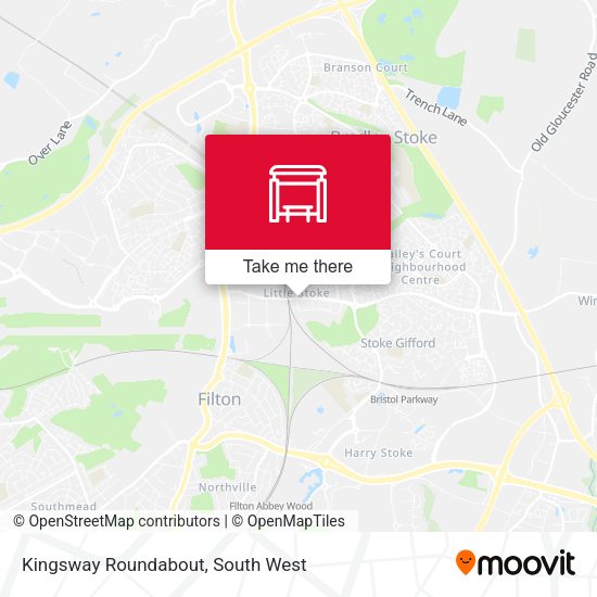 Kingsway Roundabout map