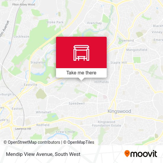 Mendip View Avenue map