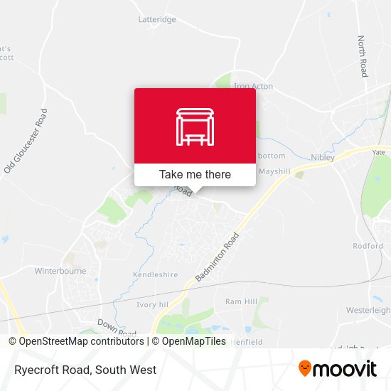 Ryecroft Road map