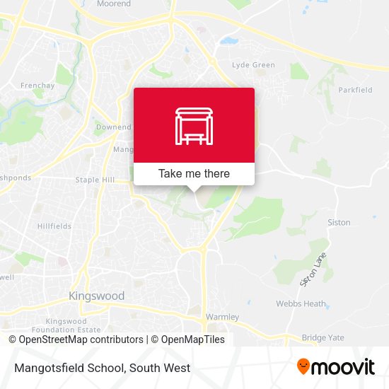 Mangotsfield School map