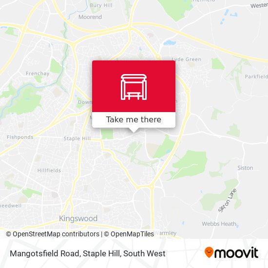 Mangotsfield Road, Staple Hill map