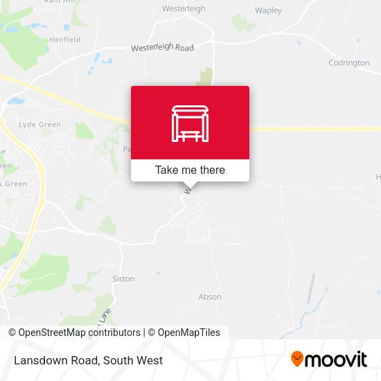 Lansdown Road map