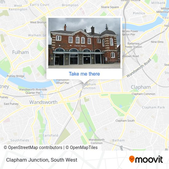 Clapham Junction map