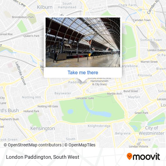 London Paddington map