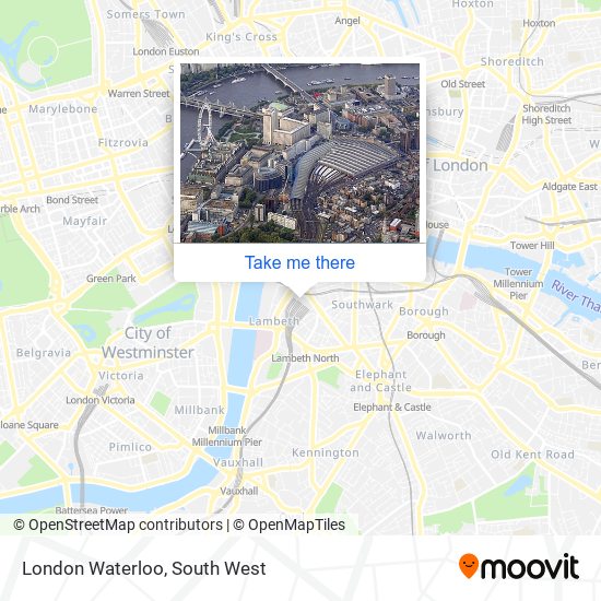 London Waterloo map
