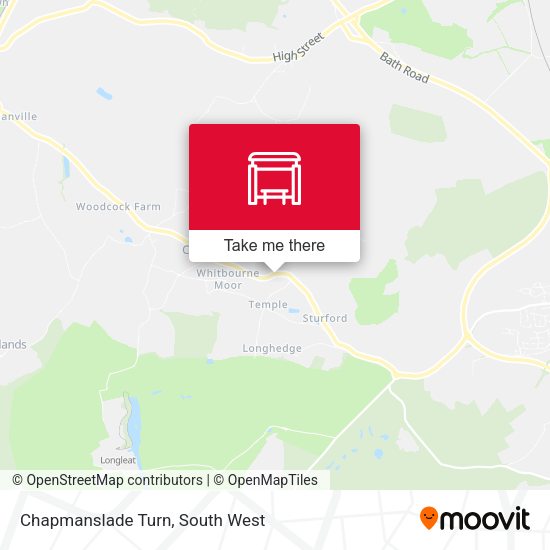 Chapmanslade Turn map