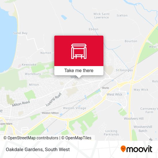 Oakdale Gardens map