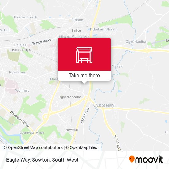 Eagle Way, Sowton map