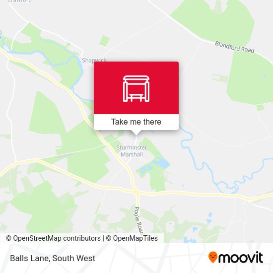 Balls Lane map
