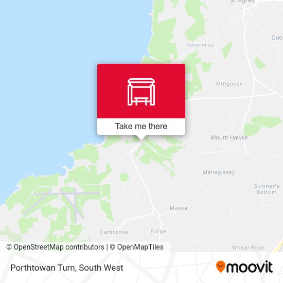 Porthtowan Turn map