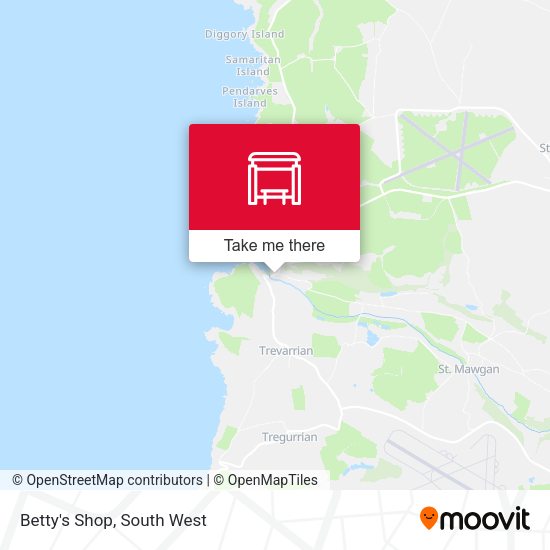 Betty's Shop map