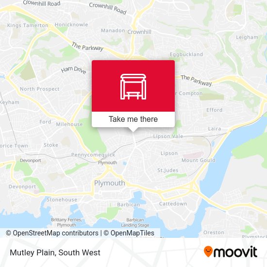 Mutley Plain map