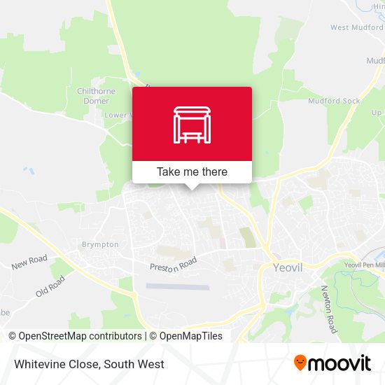 Whitevine Close map