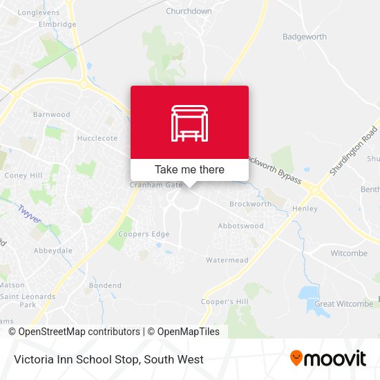 Victoria Inn School Stop map