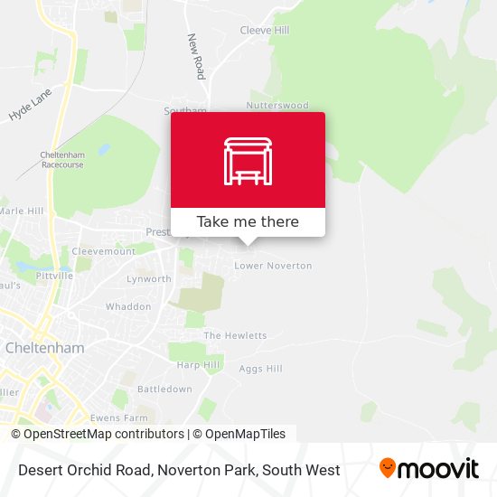 Desert Orchid Road, Noverton Park map