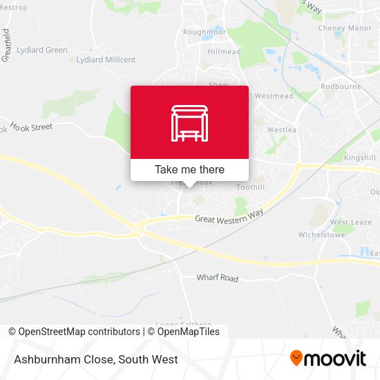 Ashburnham Close, Freshbrook map