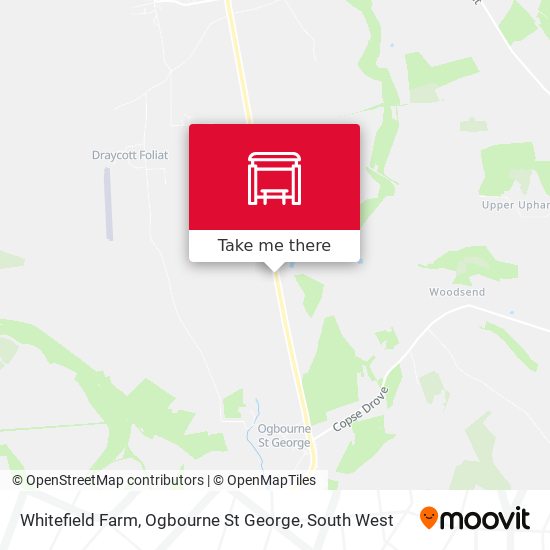 Whitefield Farm, Ogbourne St George map