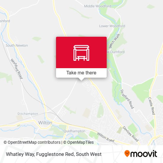 Whatley Way, Bemerton Heath map