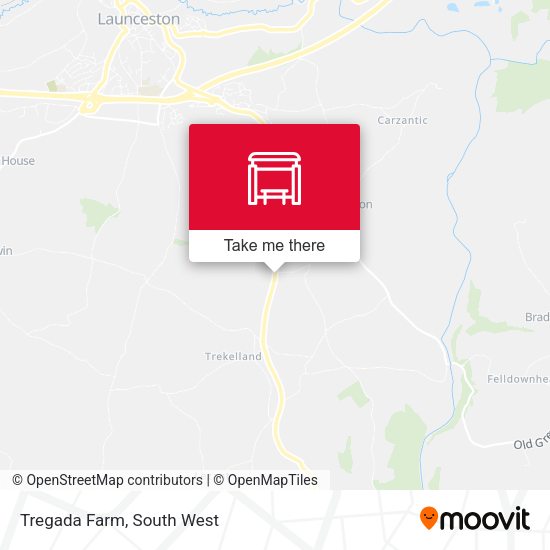 Tregada Farm map