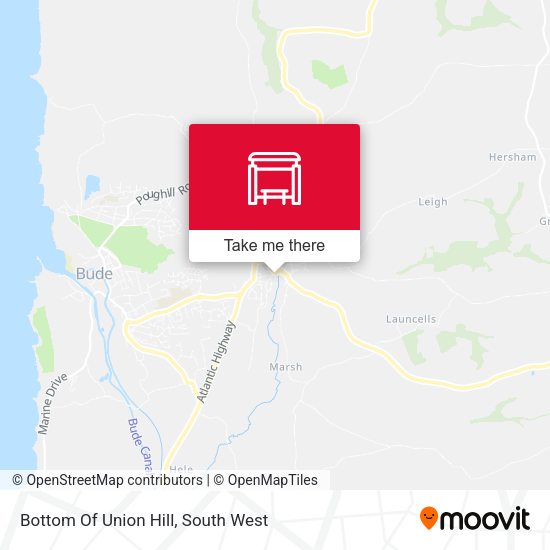 Bottom Of Union Hill map